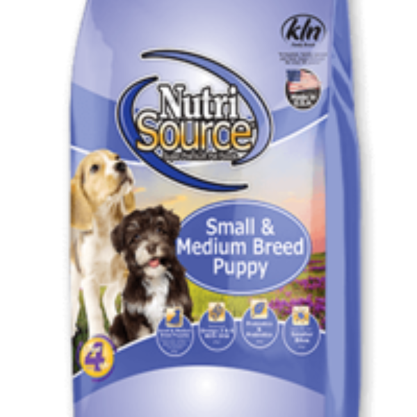 NUTRISOURCE SMALL & MEDIUM BREED PUPPY 5 LBS