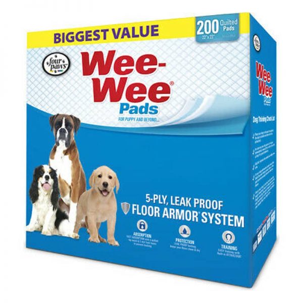 FOUR PAWS WEE WEE PADS 200 Unid.