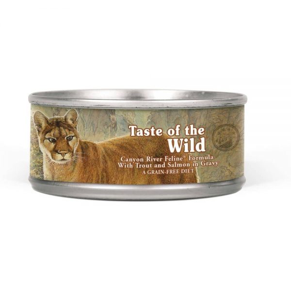 Taste of the Wild Canyon River Feline with Trout and Salmon in Gravy Cat Wet Food 5.5 oz