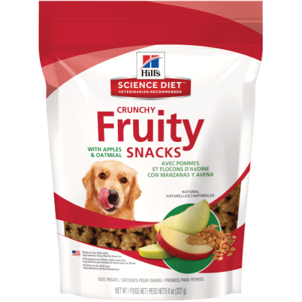 Science Diet Crunchy Fruity Snacks with Apples & Oatmeal Dog Treat